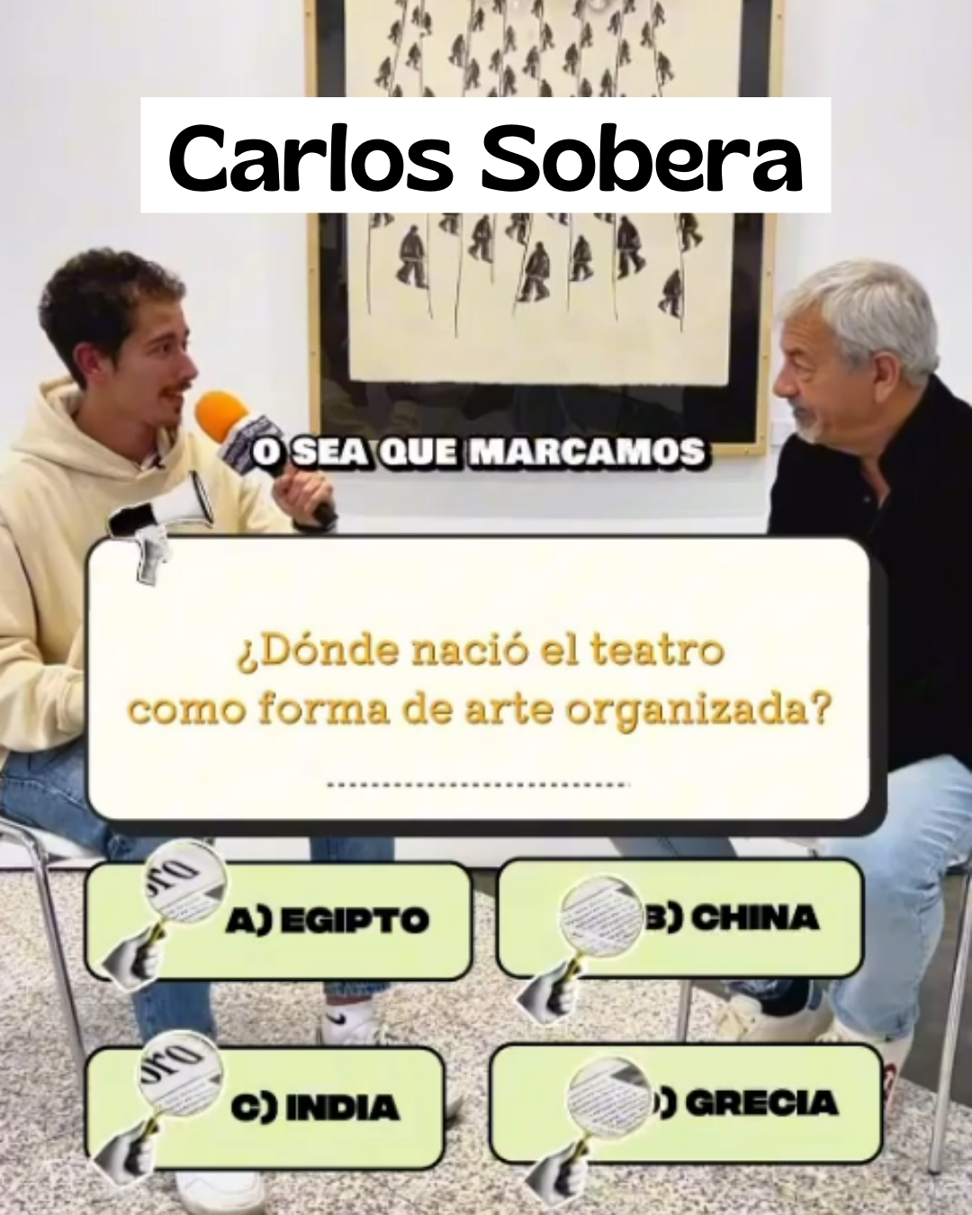 Carlos Sobera Estaba iba a pillar