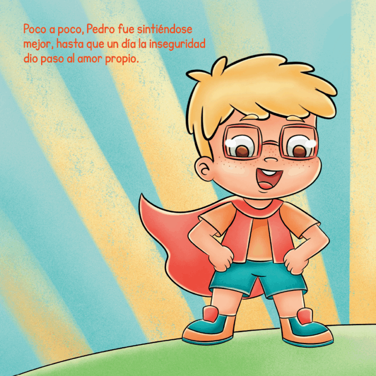 Pedro y su espejito 4 Pedro superheroe